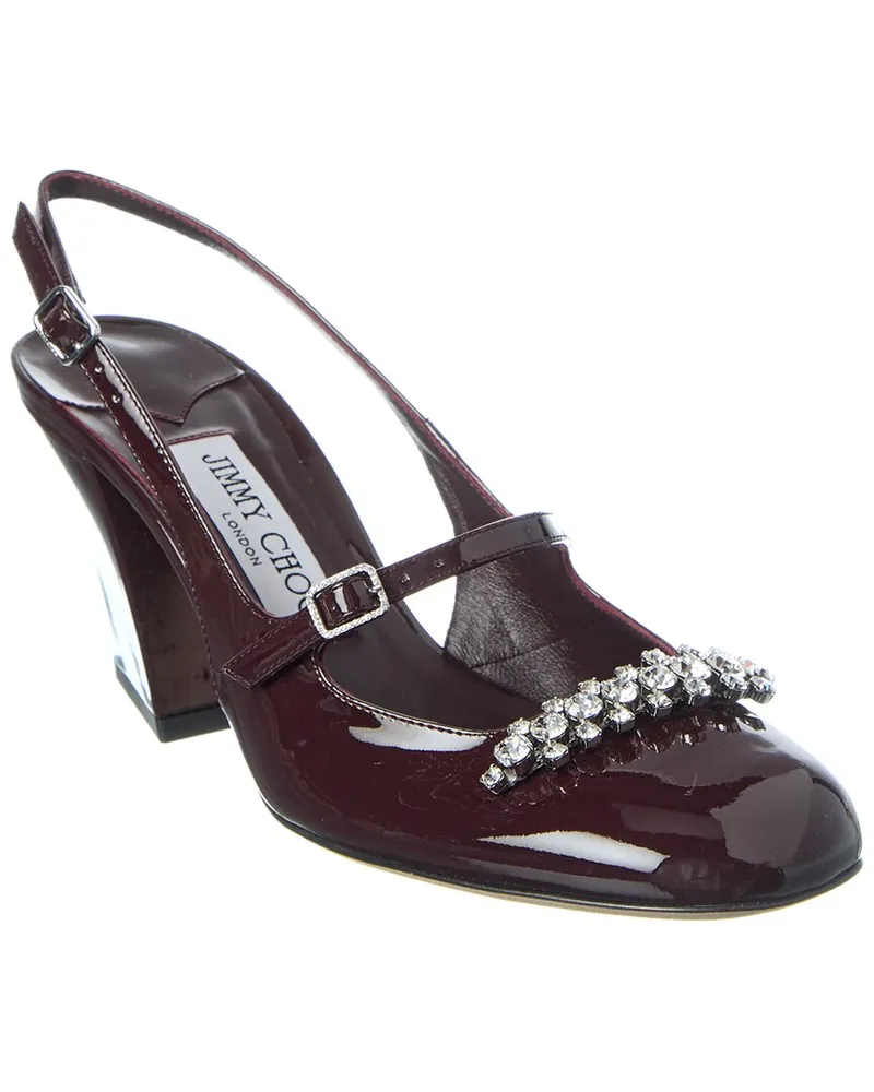 Jimmy Choo Belinda 70 Patent Slingback Pump Red