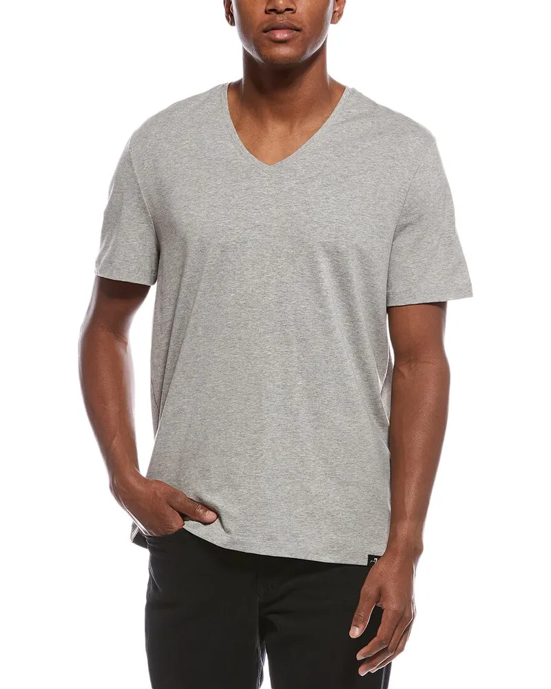7 for all mankind V-Neck Luxe Performance T-Shirt Grey