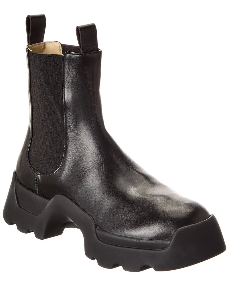 Proenza Schouler Stomp Leather Chelsea Boot Black