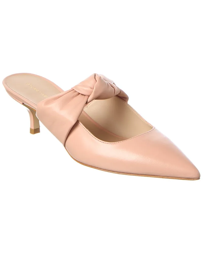 Stuart Weitzman Solange Leather Mule Pink
