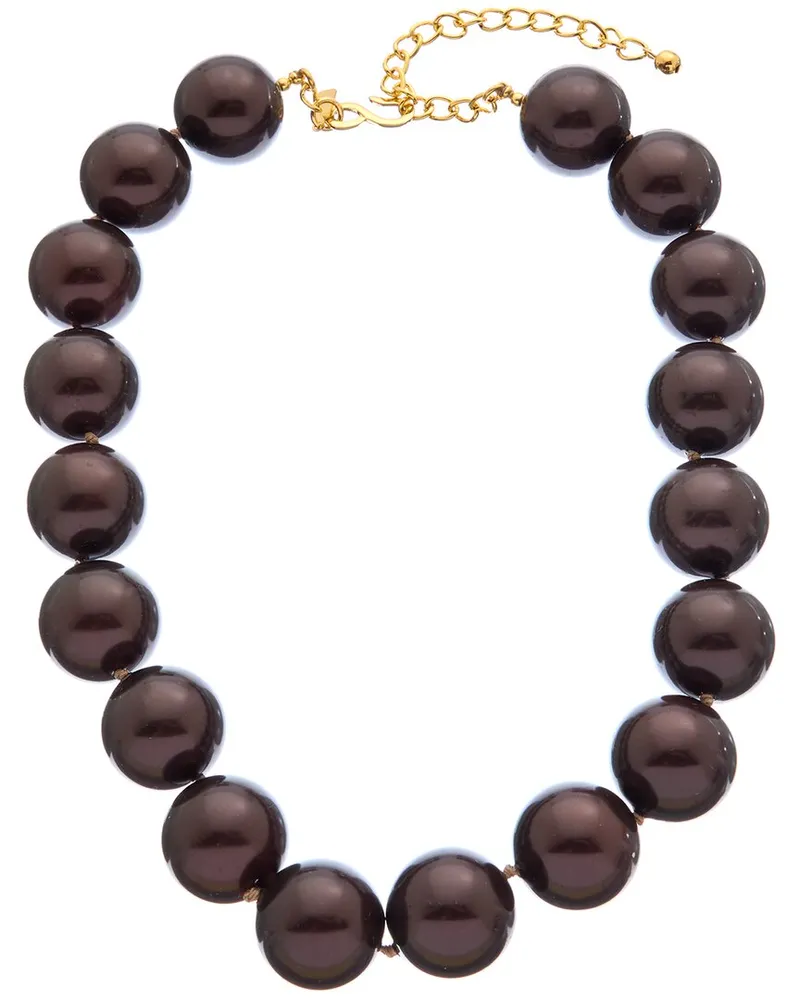 Kenneth Jay Lane Plated Bead Necklace Nocolor