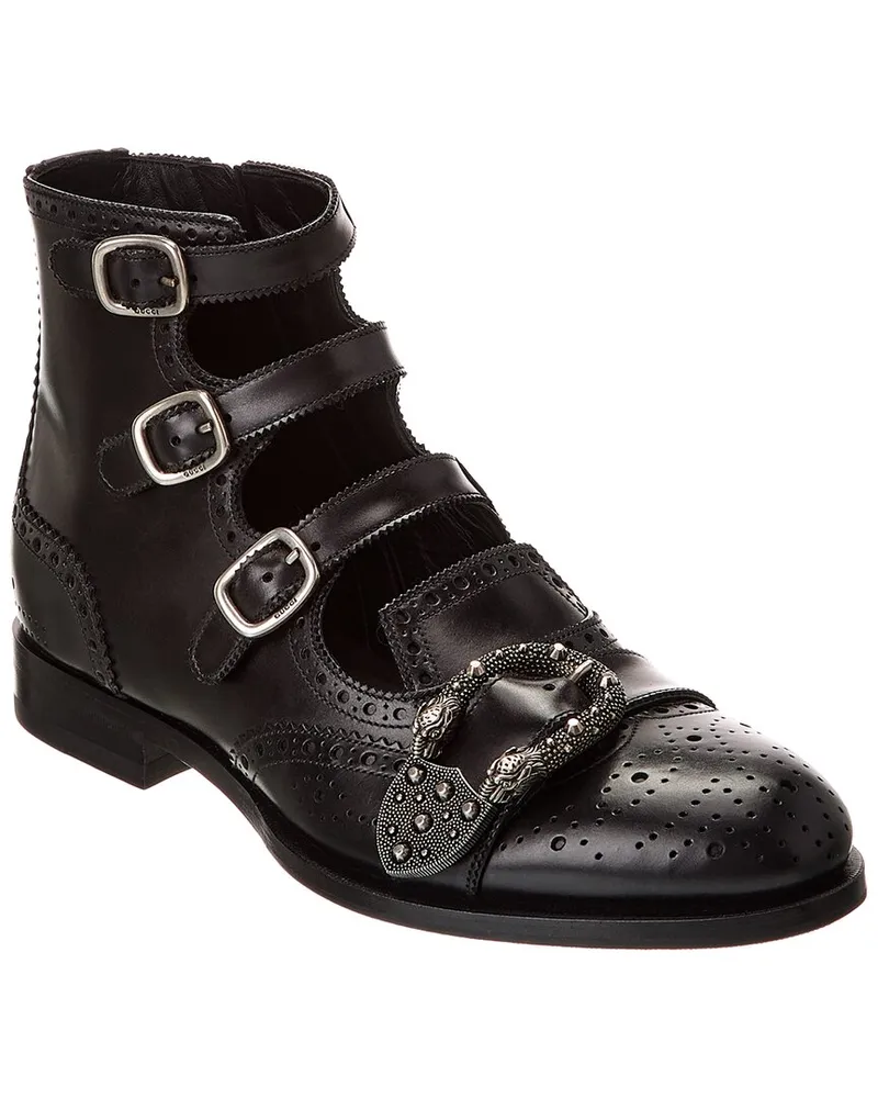 Gucci Leather Boot Black