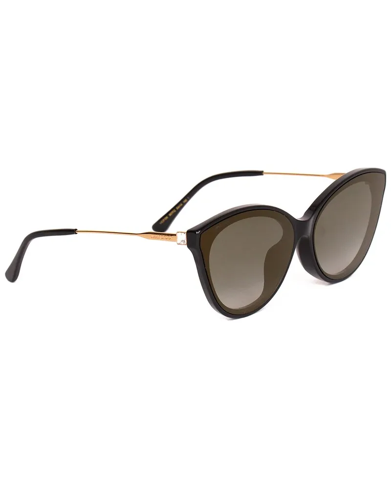 Jimmy Choo Women's Vic/F/SK 64mm Sunglasses Black
