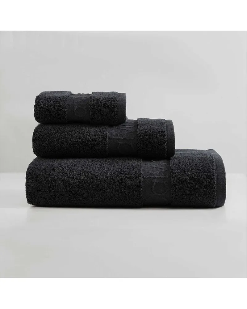 Calvin Klein Iconic Cotton Terry 3pc Towel Set Nocolor