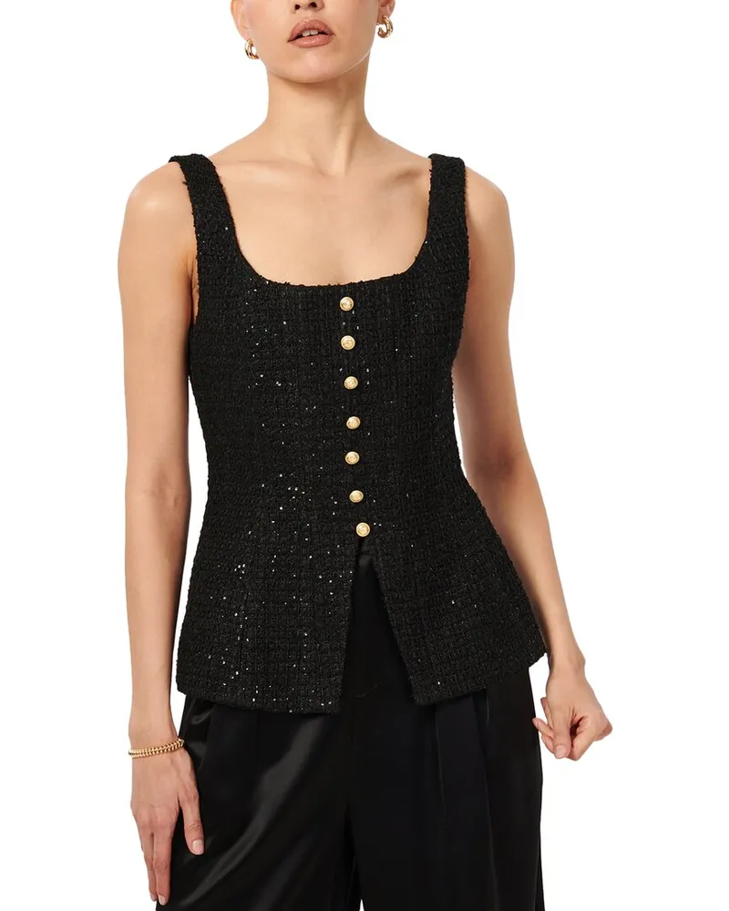 CAMI NYC Rosita Tweed Top Nocolor