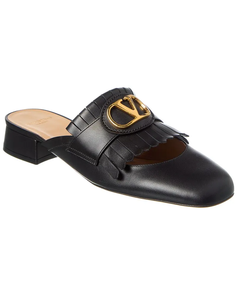 Valentino Garavani VLogo Signature 25 Leather Mule Black