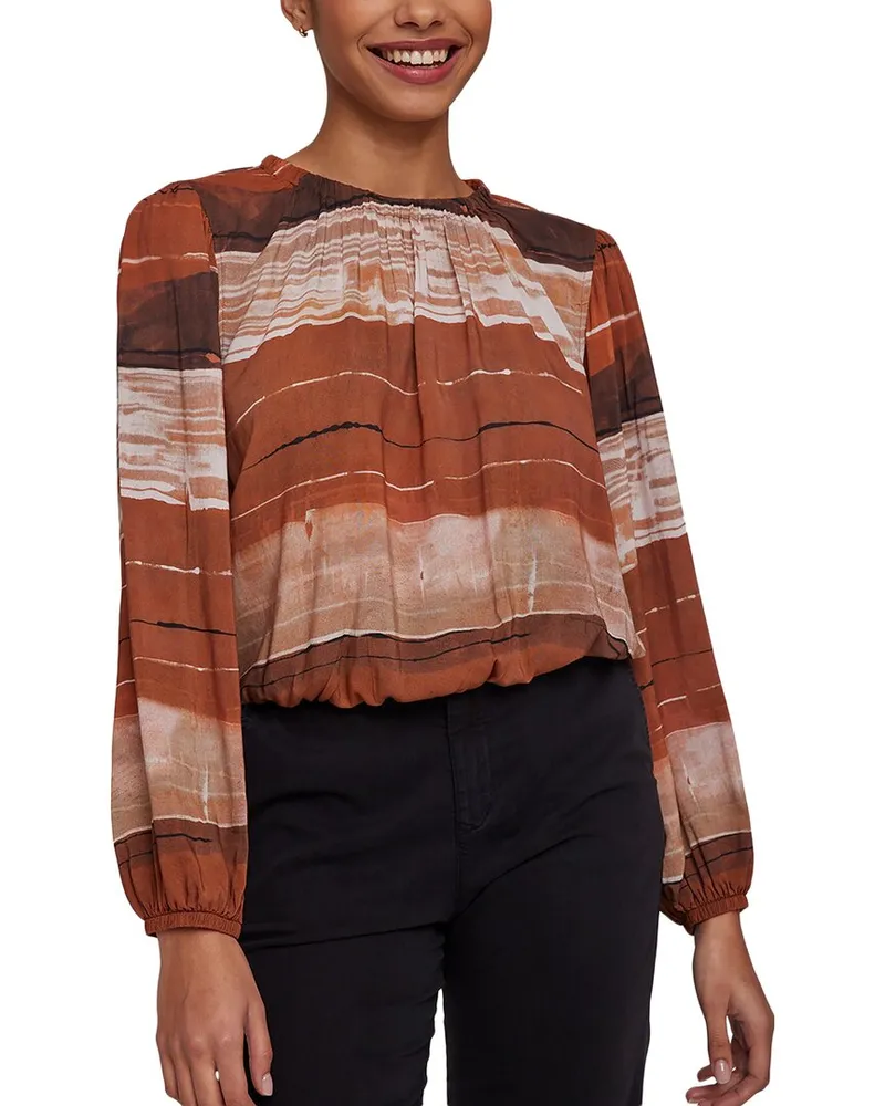 Bella Dahl Elastic Shirred Top Nocolor