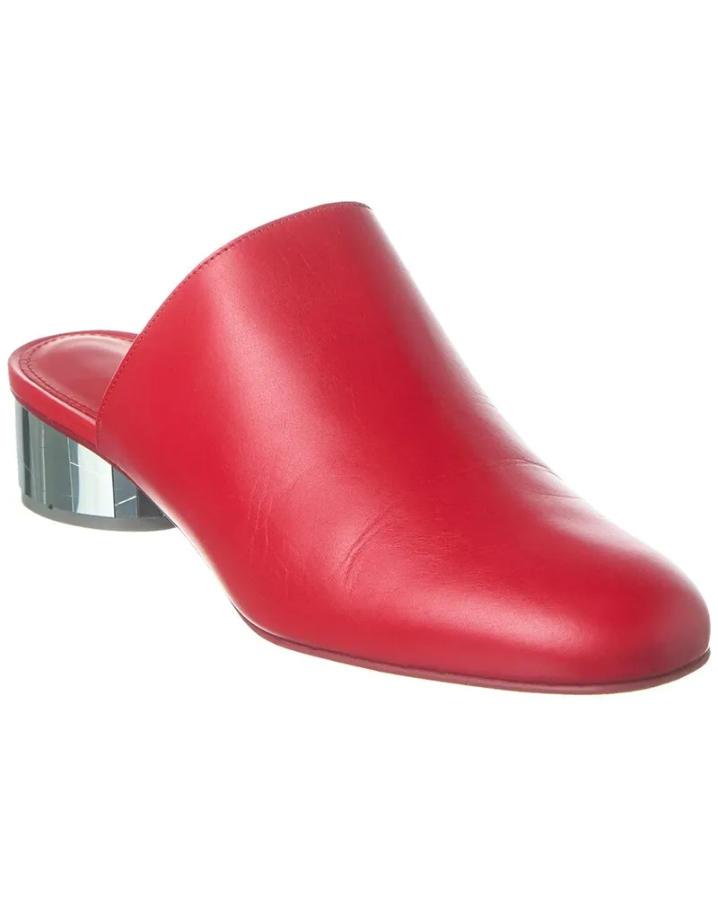 Ferragamo Floy Leather Pump Red
