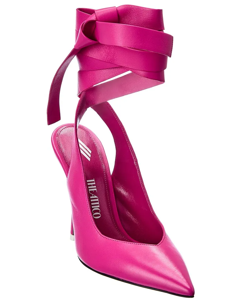 ATTICO Venus Leather Slingback Pump Pink
