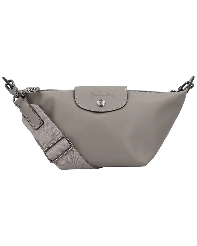 Longchamp Le Pliage Xtra XS Leather Crossbody Grey