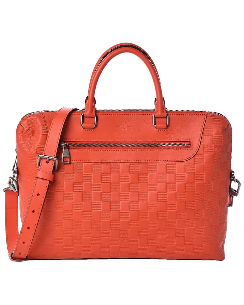 Louis Vuitton Orange Damier Infini Leather Porte-Documents Jour (Authentic  Pre-Loved Nocolor