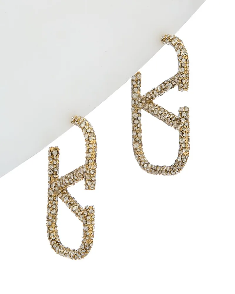 Valentino Garavani VLogo Earrings Yellow