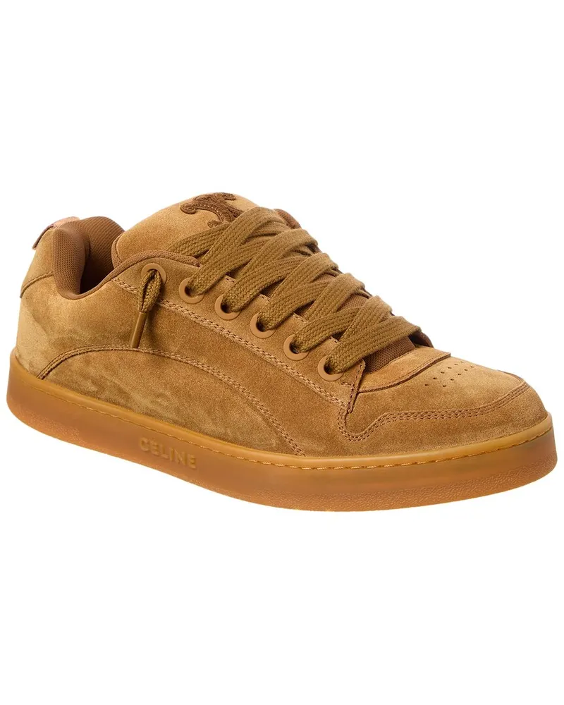 Celine Huntington Suede Sneaker Brown
