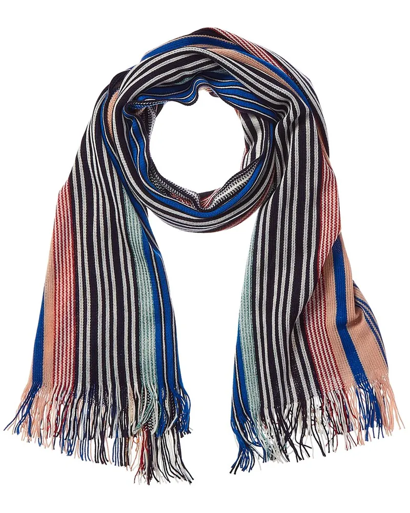 Missoni Wool-Blend Scarf Red