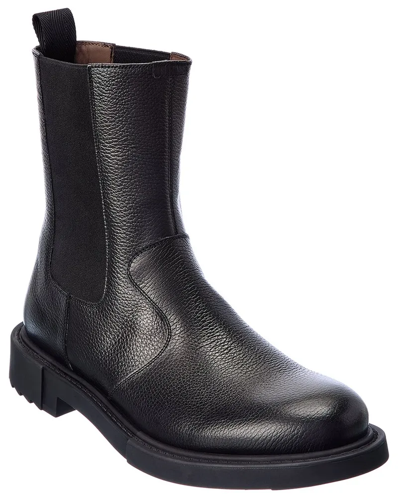 Ferragamo Loreno Leather Boot Black