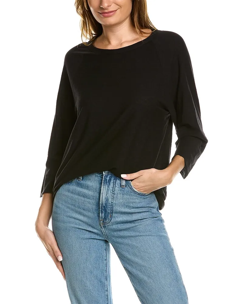 James Perse Raglan Top Black