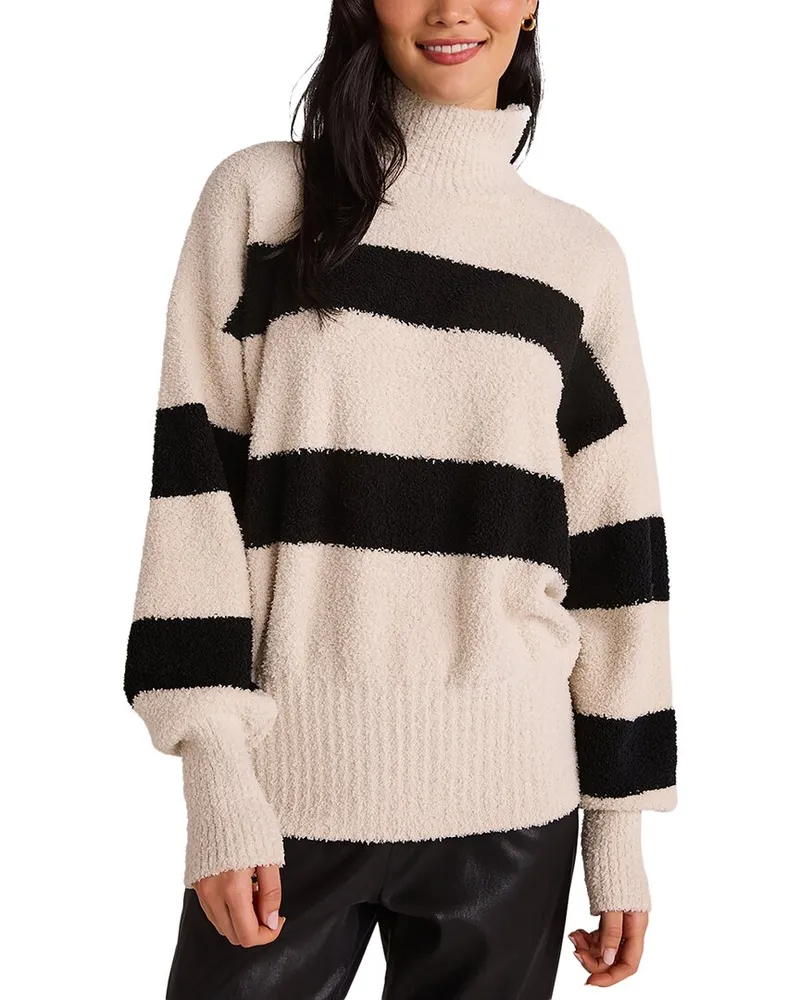 Bella Dahl Banded Turtle Neck Sweater Nocolor