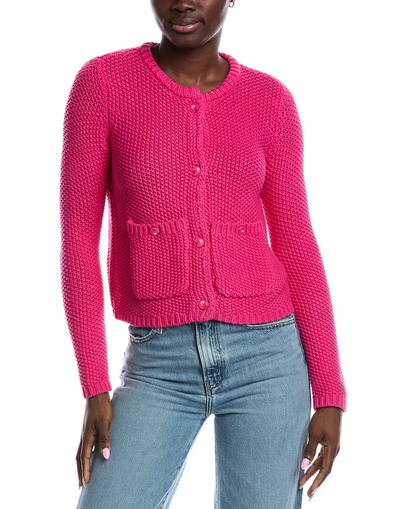 Splendid Andrea Cropped Cardigan Pink