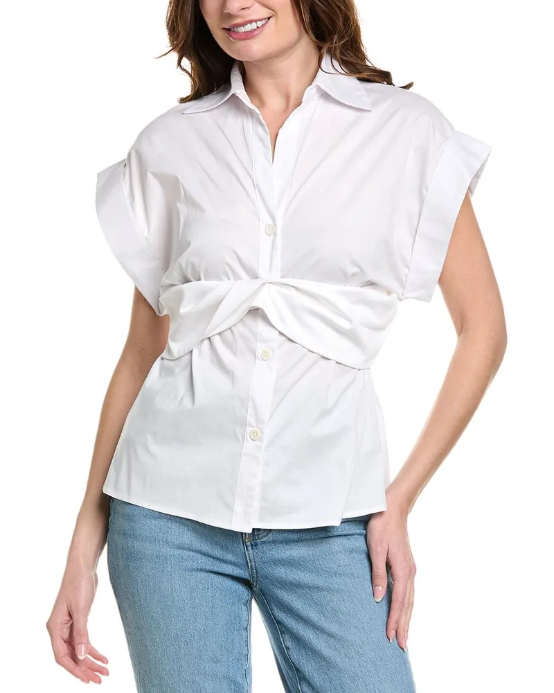 Just BEE Queen Elliot Top White