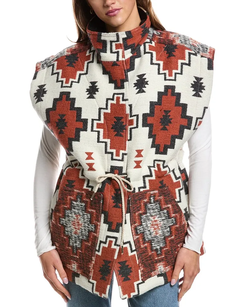 IRO Rinar Wool & Silk-Blend Coat Brown