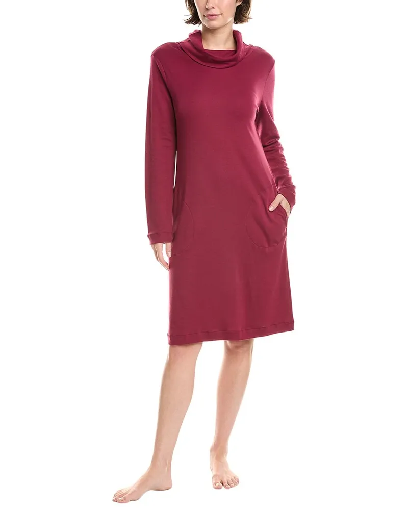 Hanro Agatha Cowl Neck Nightgown Red