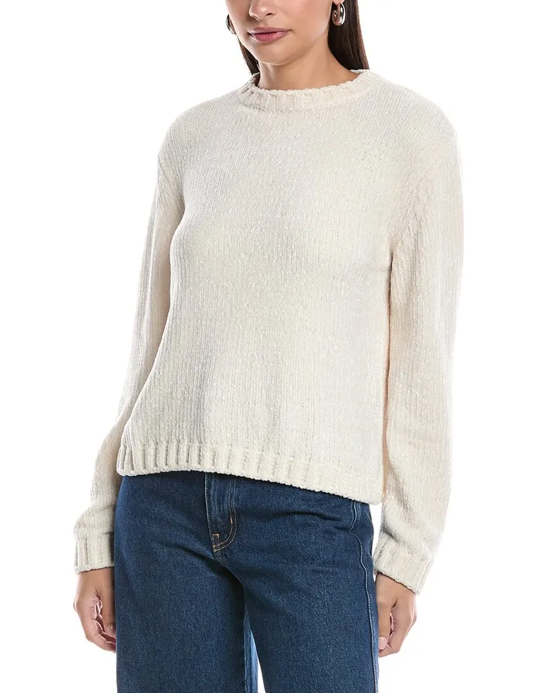 Bella Dahl Crew Neck Sweater White