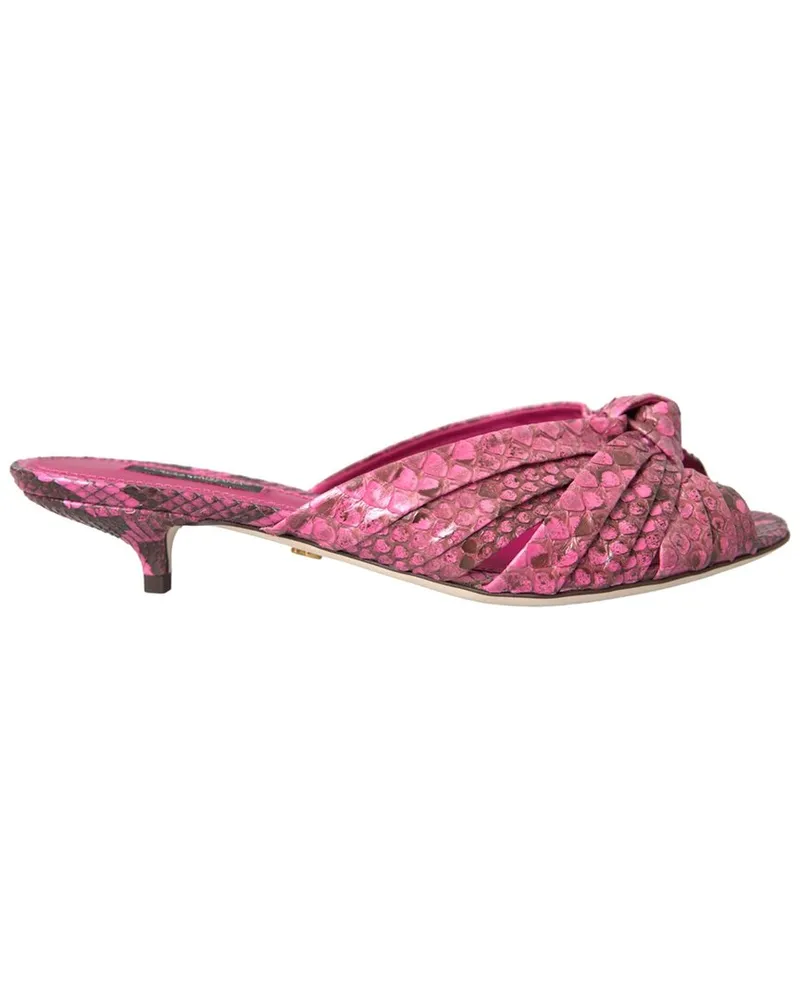 Dolce & Gabbana Python Sandal Pink