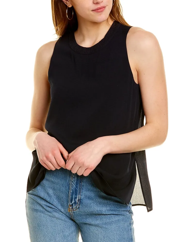 Vince Textured Rib Shell Nocolor