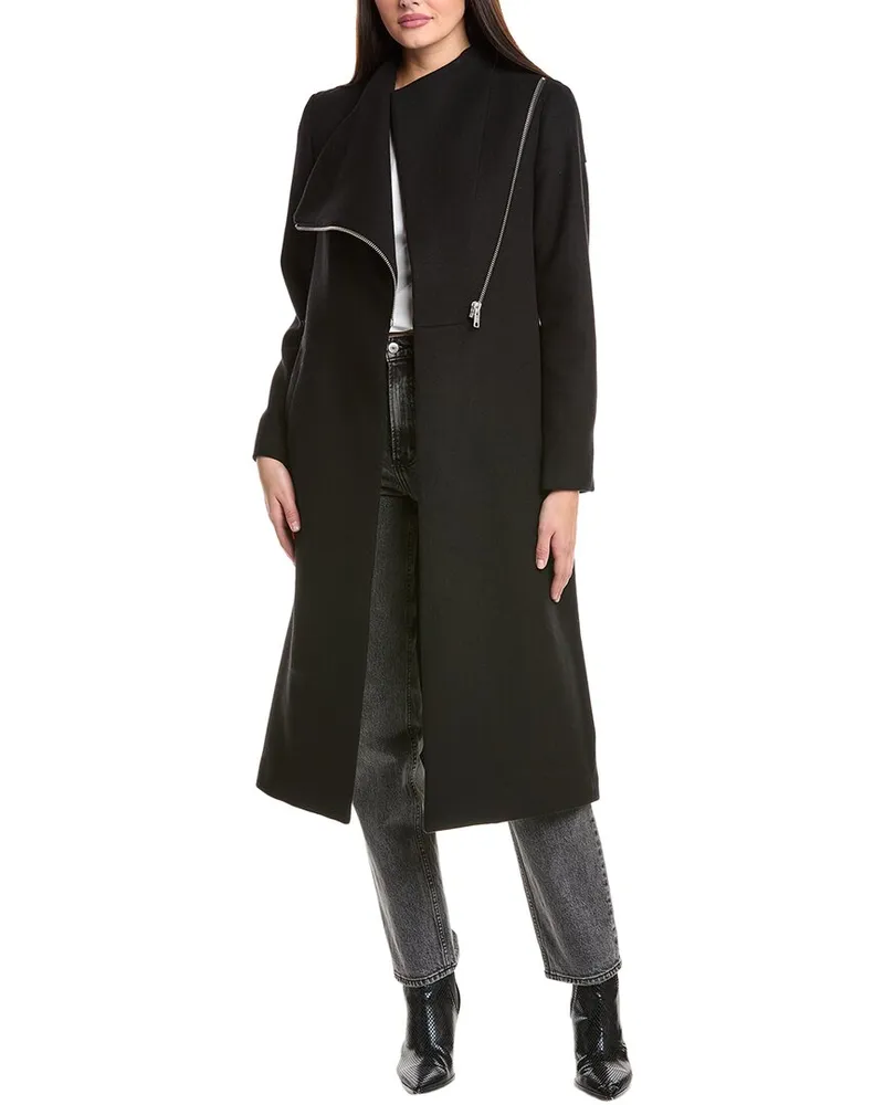 AllSaints Margoh Wool-Blend Coat Black