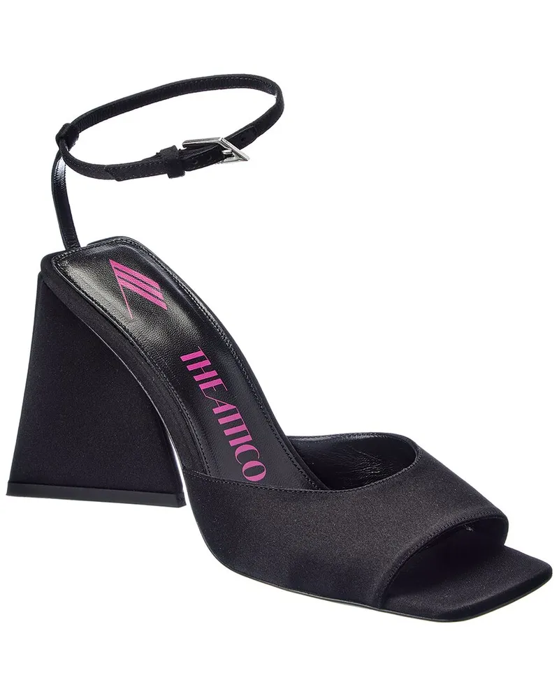 ATTICO Piper 85 Satin Sandal Black