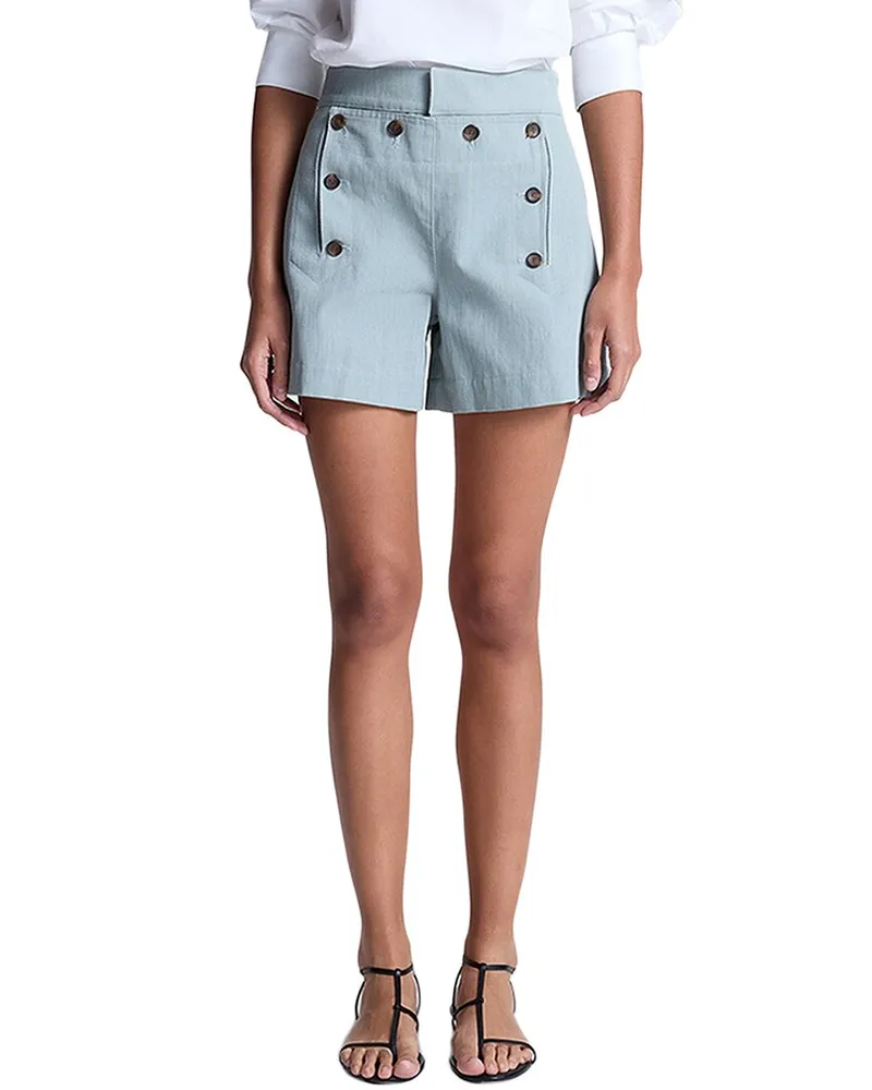 A.L.C. Lucas Linen-Blend Short Nocolor