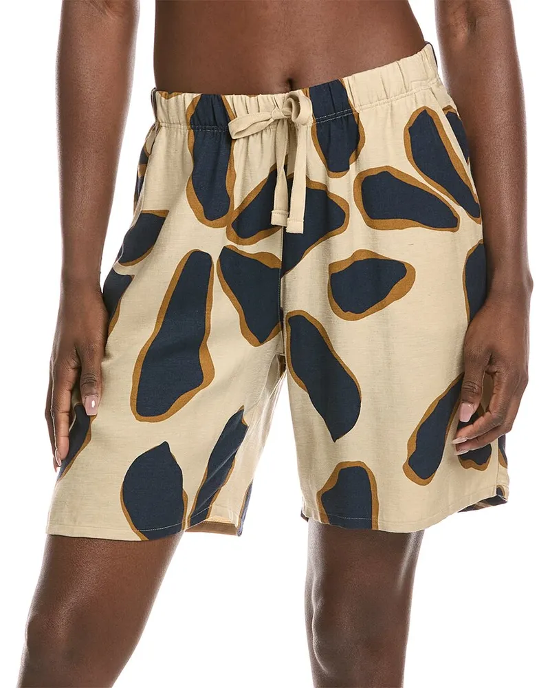 Hanro Linen-Blend Drawstring Short Yellow