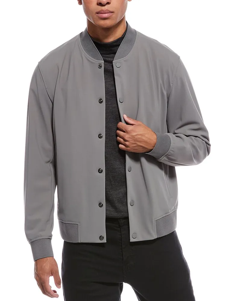 Theory Murphy Bomber Jacket Grey