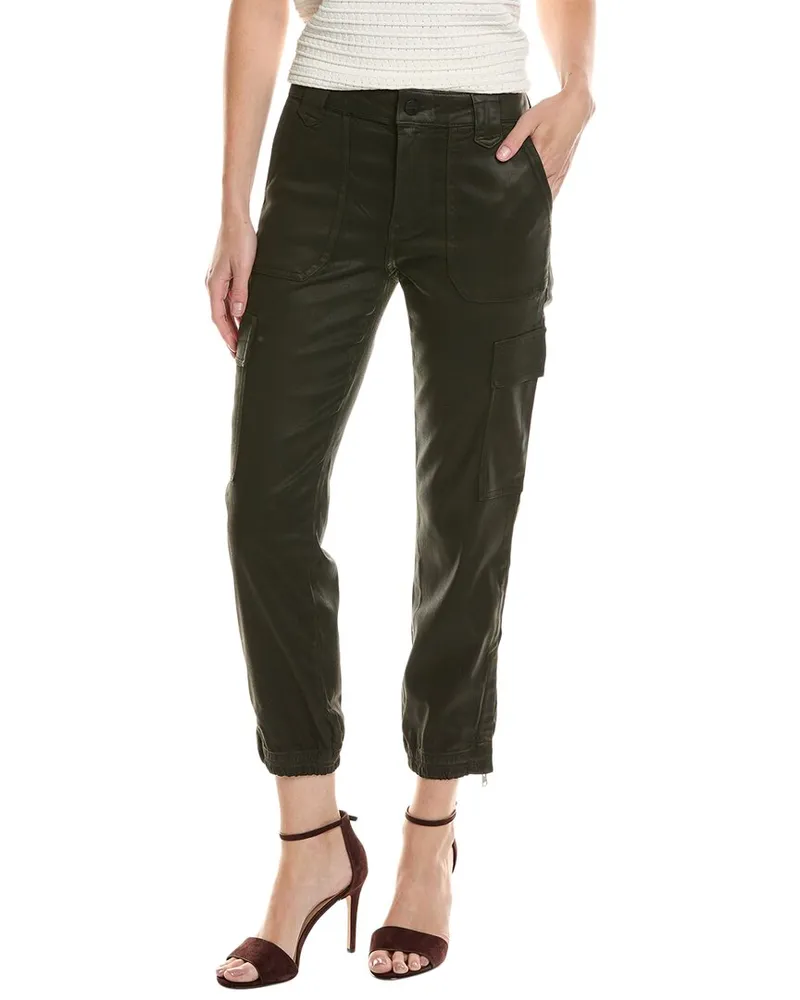 AllSaints Nola Coated Trouser Green