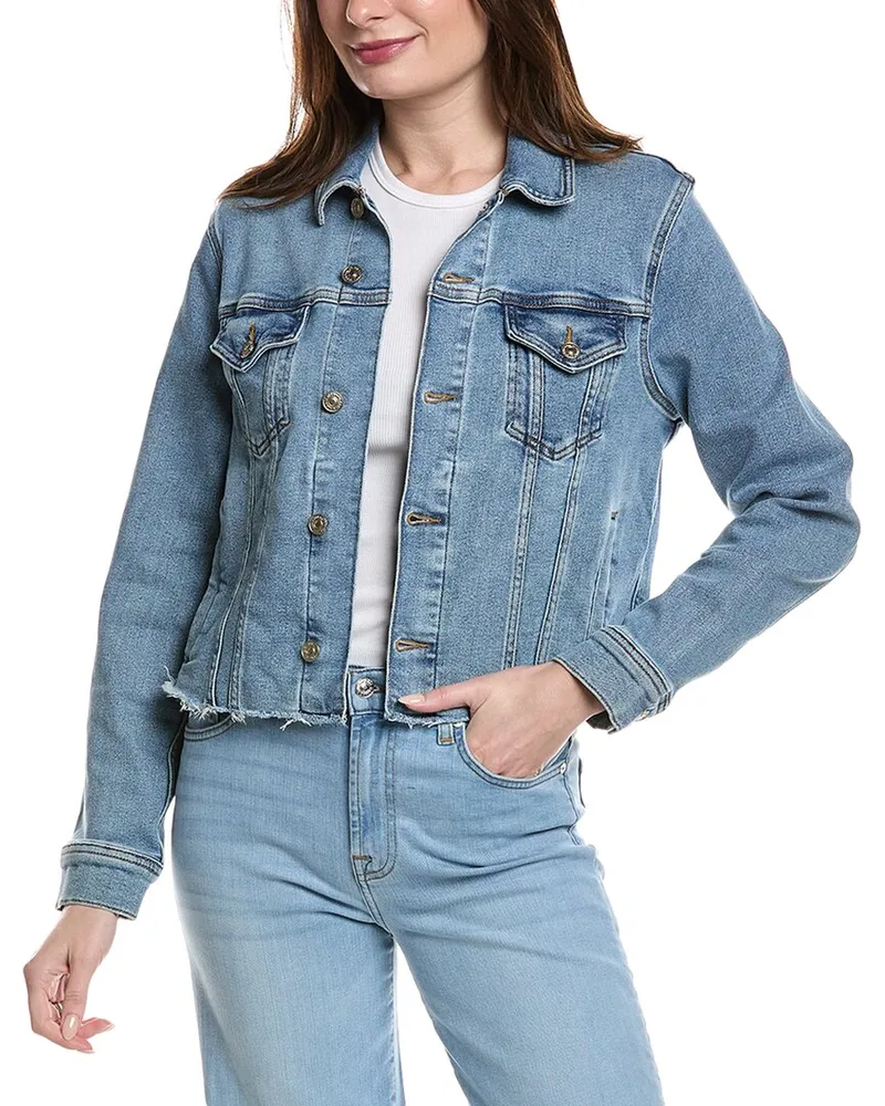 7 for all mankind Classic Trucker Jacket Blue