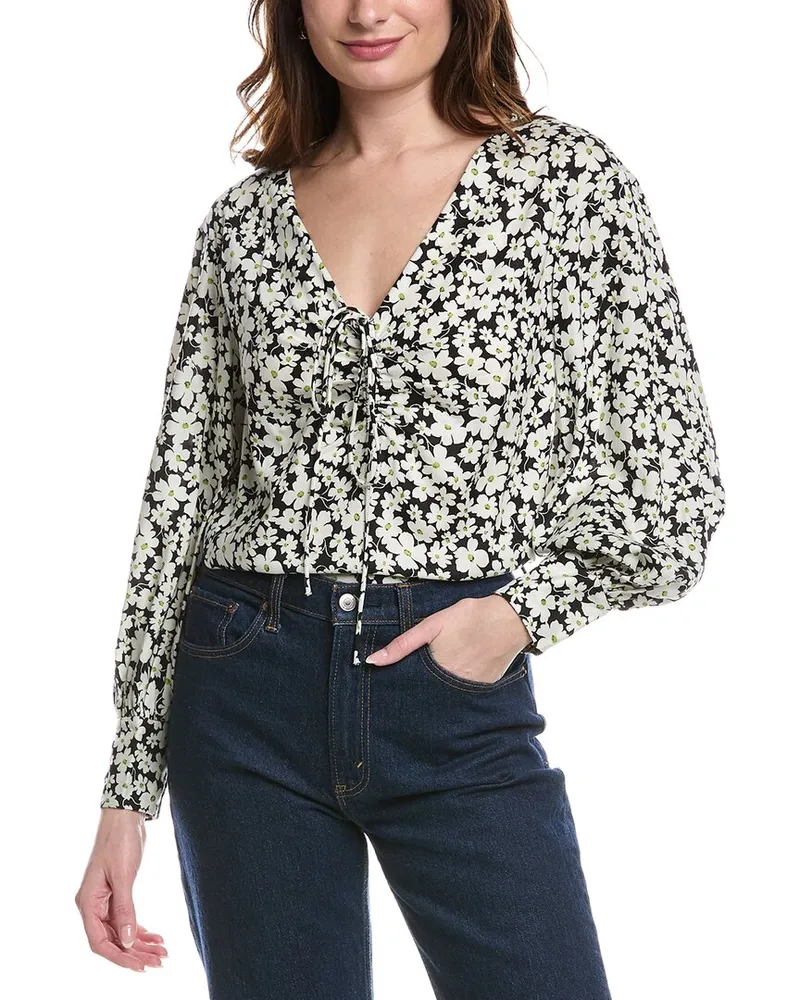 Rebecca Taylor Paige Fleur Blouse Nocolor