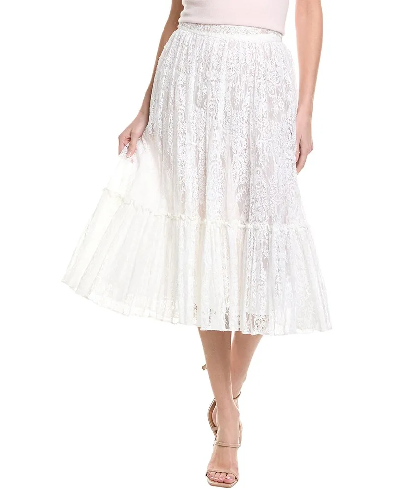 Valentino Garavani Lace Skirt White