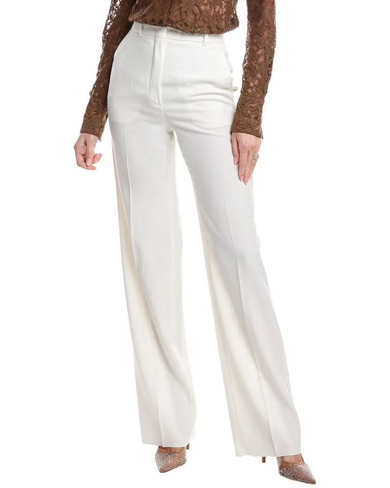 Max Mara Studio Agami Wool Trouser White
