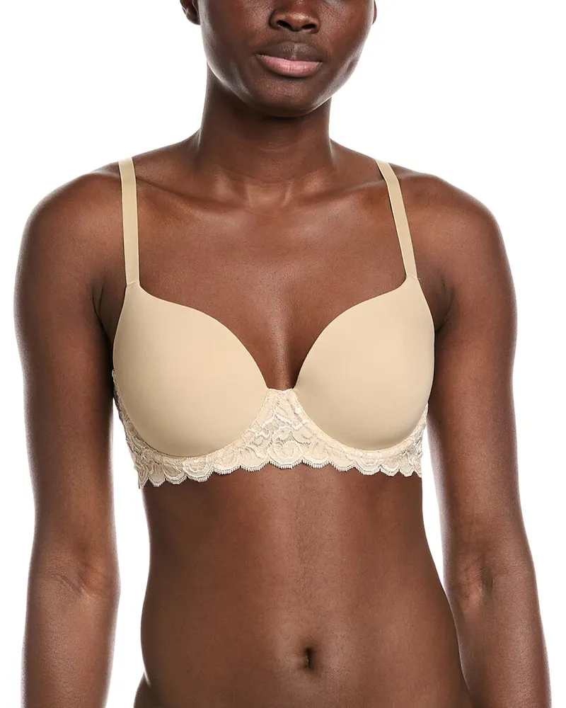 Hanro Luxury Moments Lace T-Shirt Bra Brown
