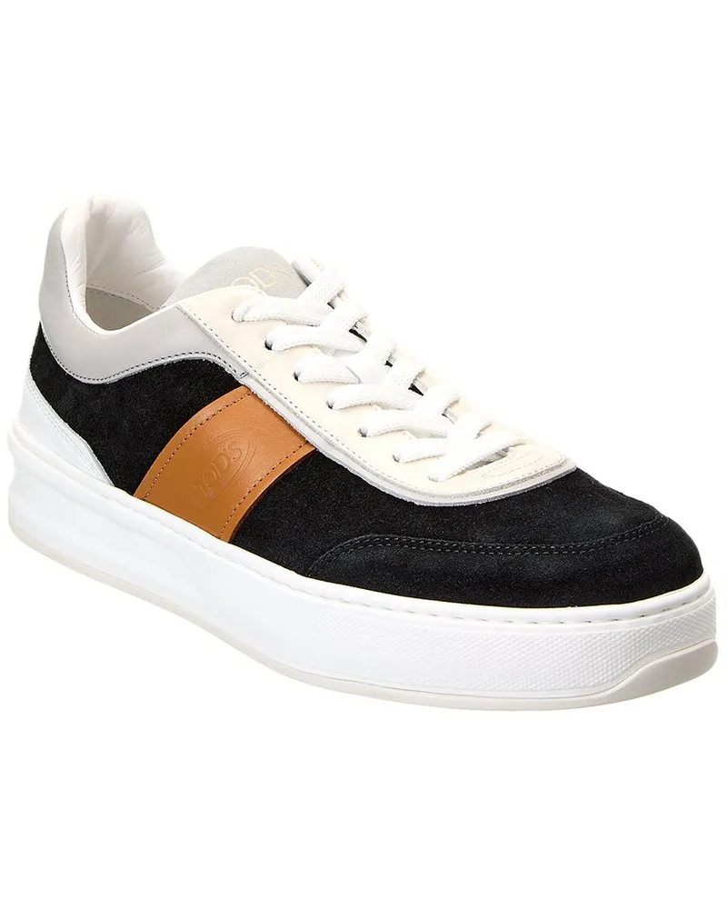 TOD'S TOD’s Suede & Leather Sneaker Black