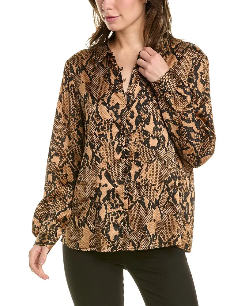 DKNY Collared Blouse Black