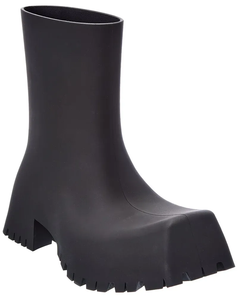 Balenciaga Trooper Rubber Boot Black