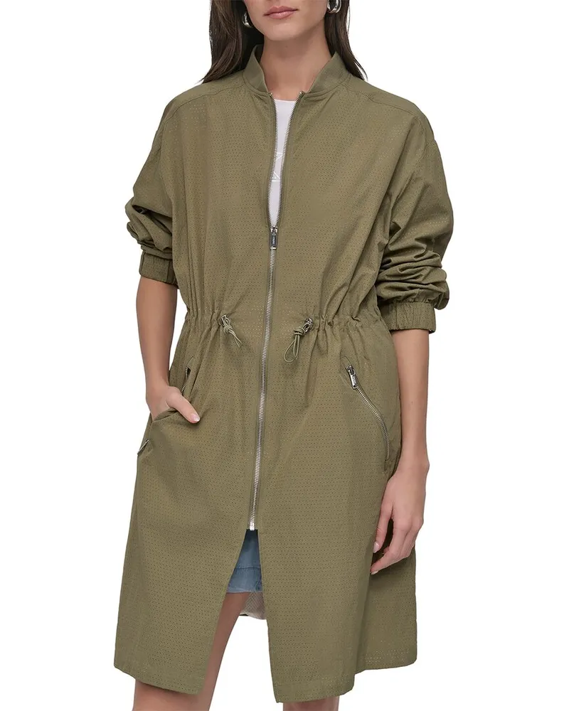 DKNY Perforated Tech Jacket Green