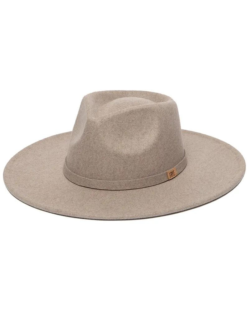 Frye Stiff Brim Fedora Brown