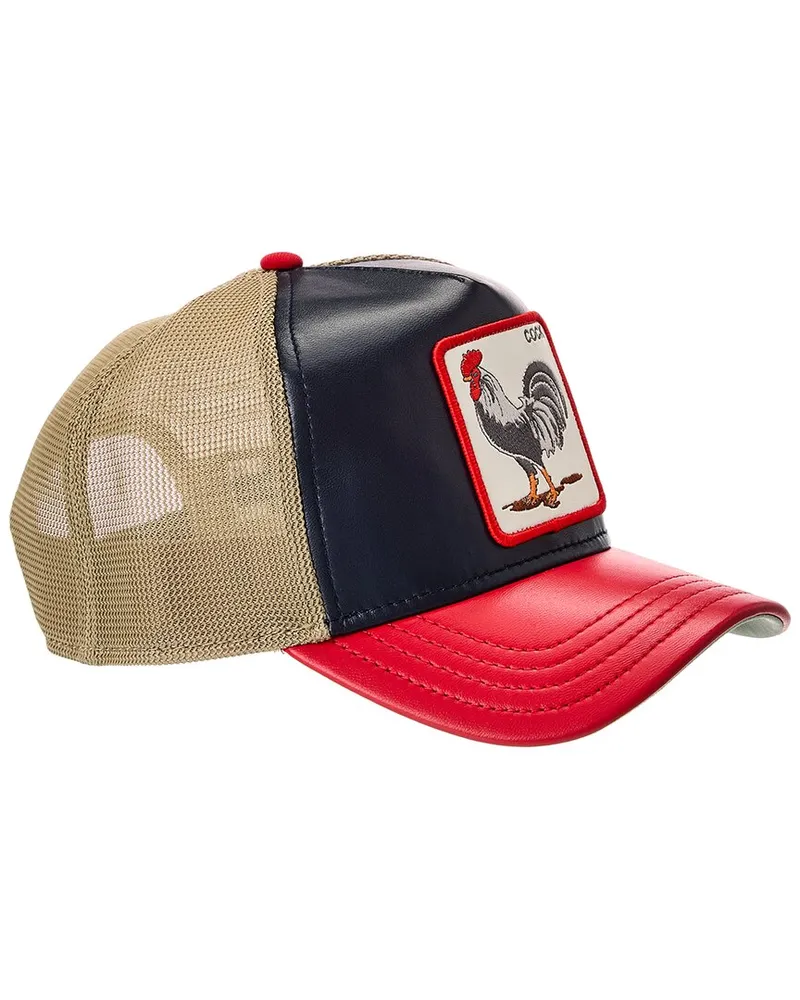 Goorin Bros. The Cock Leather Trucker Hat Blue