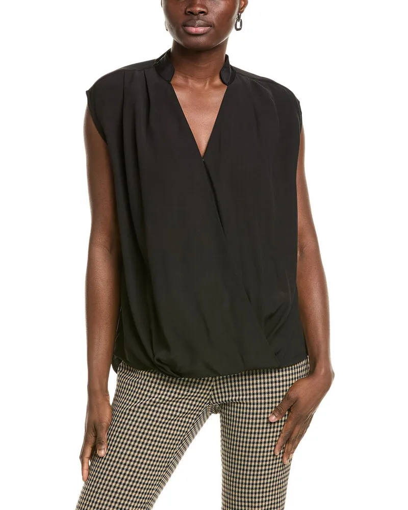 HUGO BOSS Bonelia Surplice Top Black