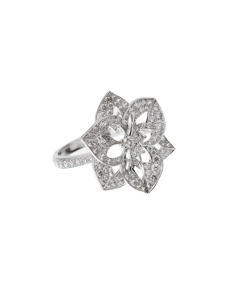 Boucheron 18K 1.55 ct. tw. Diamond Large Flower Cocktail Ring (Authentic Pre-Loved Nocolor