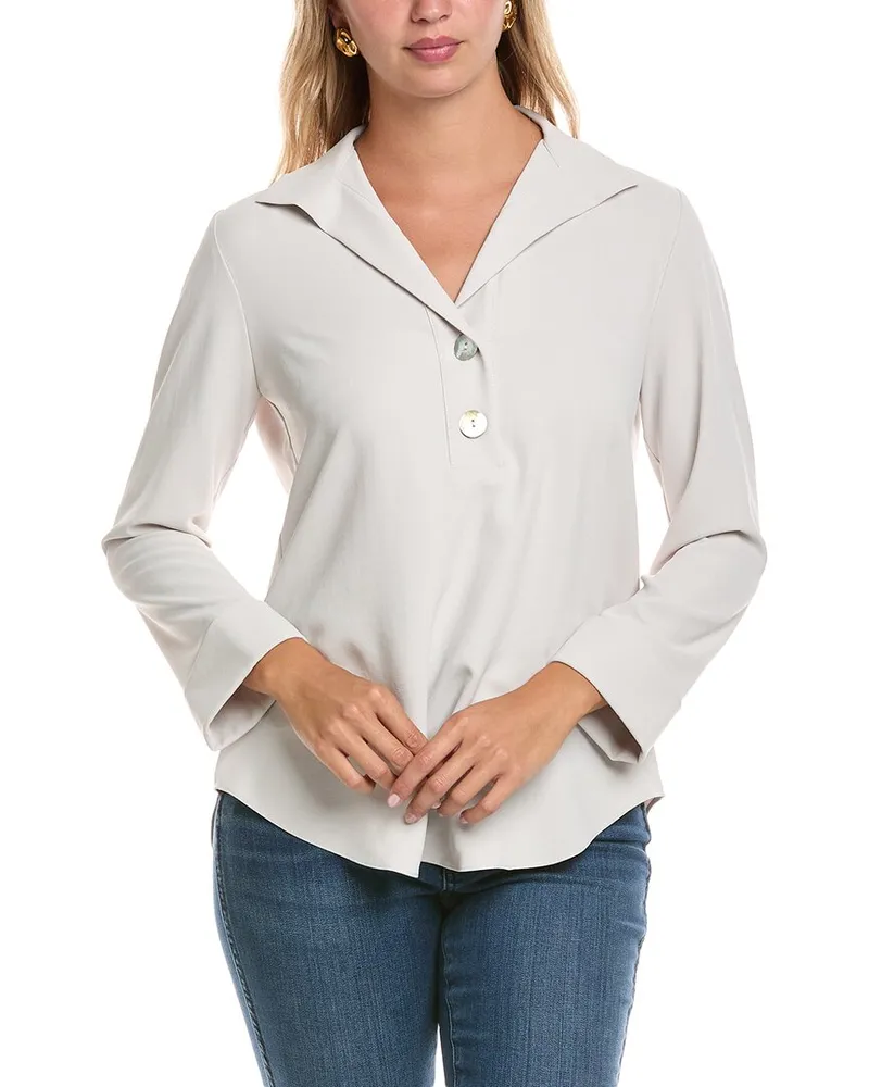 Joseph Ribkoff Henley Blouse Nocolor