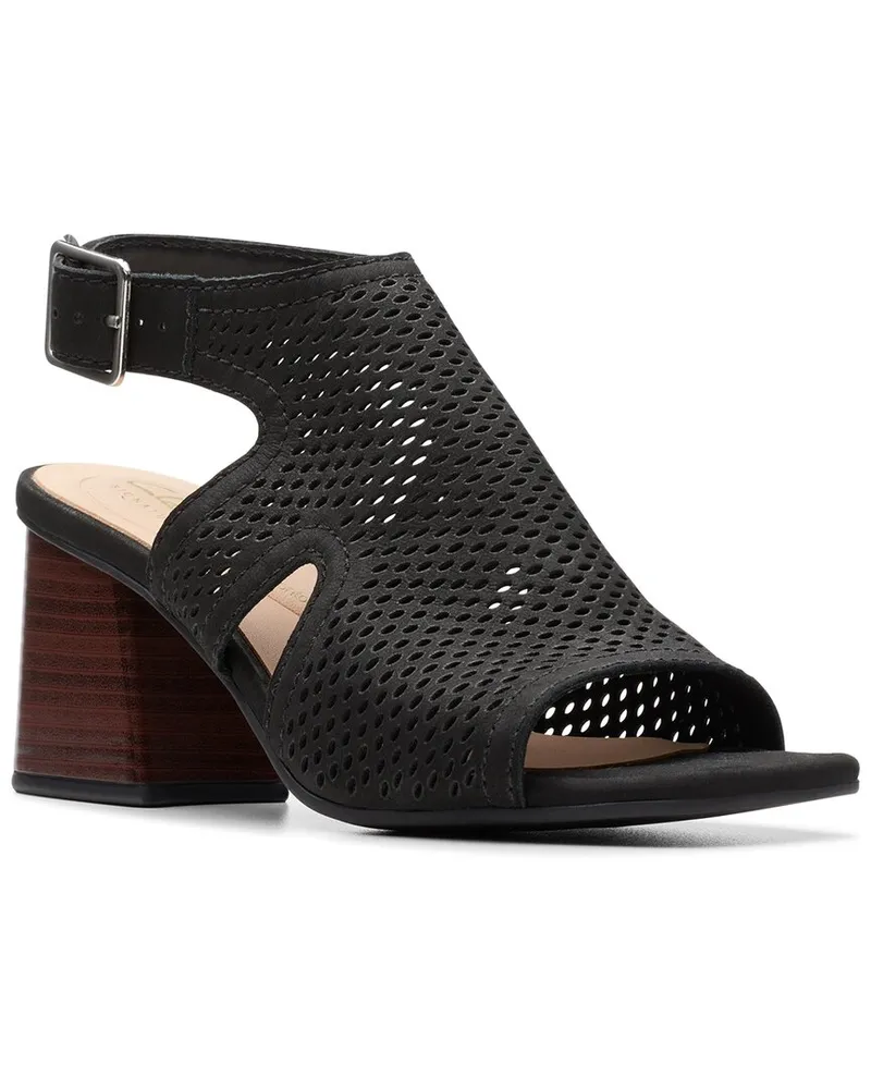 Clarks Siara65 Flow Leather Sandal Black