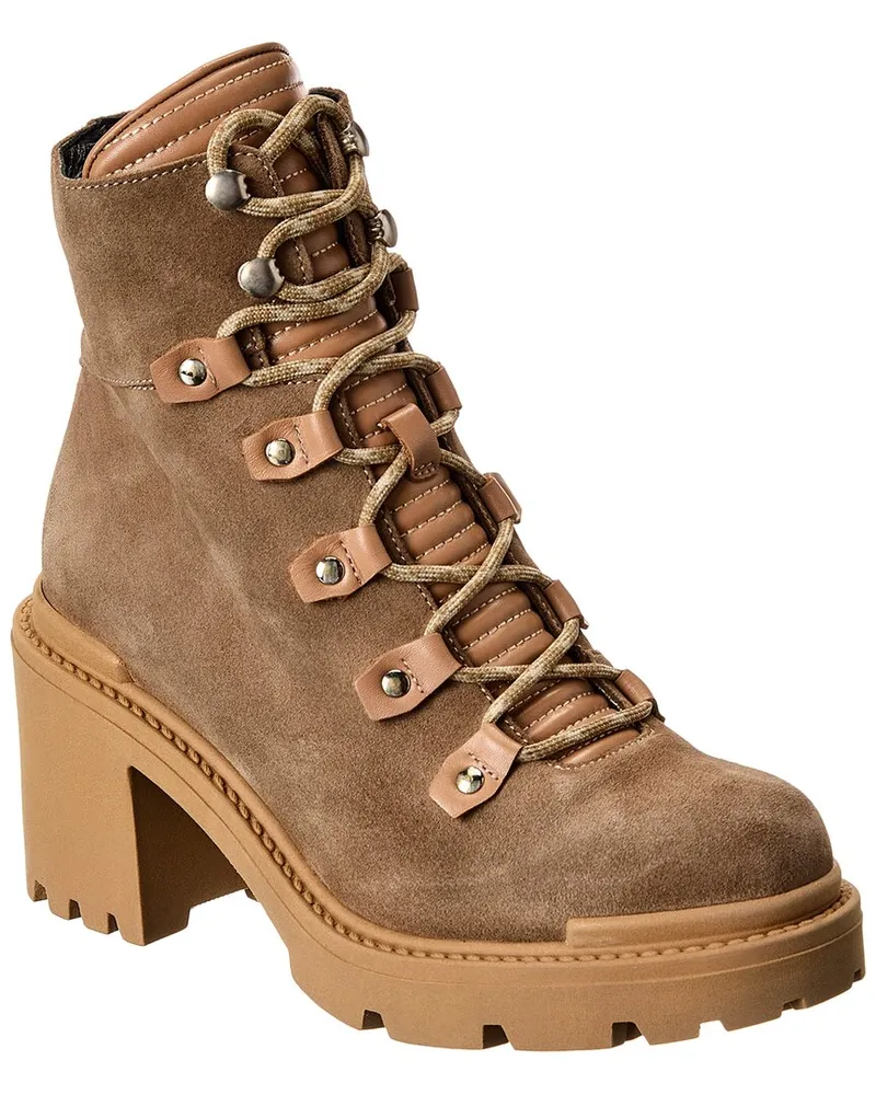 Aquatalia Valia Weatherproof Leather Boot Brown